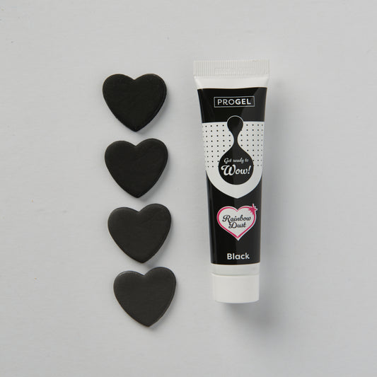 Rainbow Dust ProGel Food Colouring Black 25g