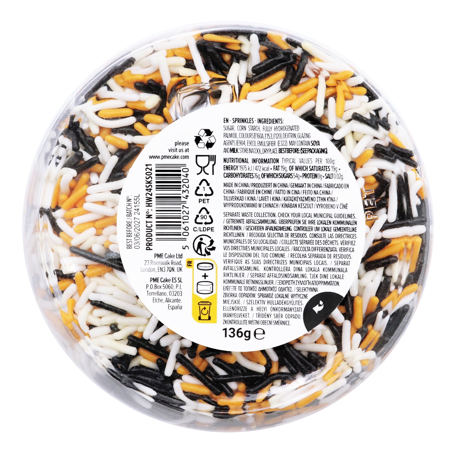 PME HALLOWEEN SPRINKLES - SPOOKY SEASON (136G)