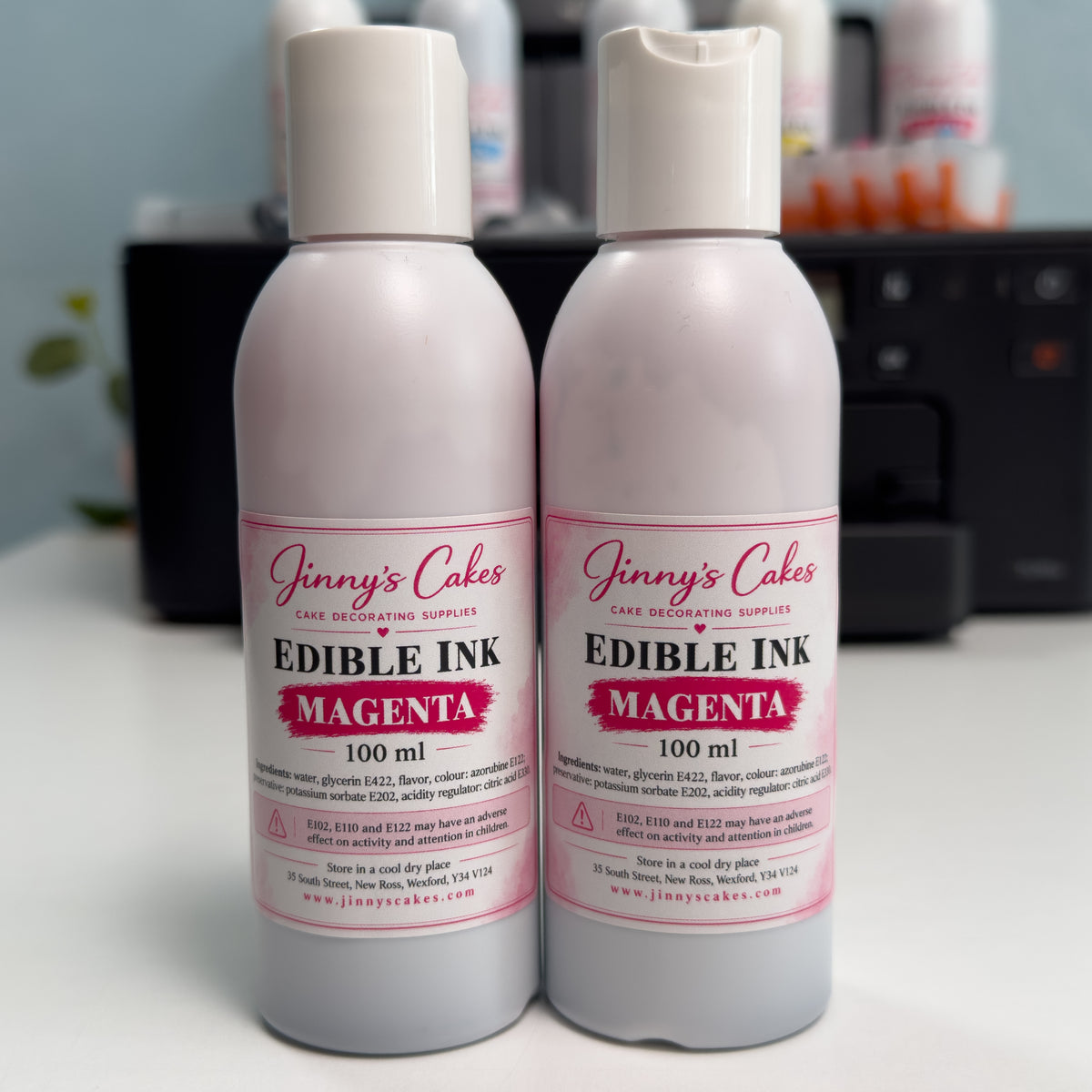Magenta Edible Printer Ink 100ml | Jinny’s Cakes