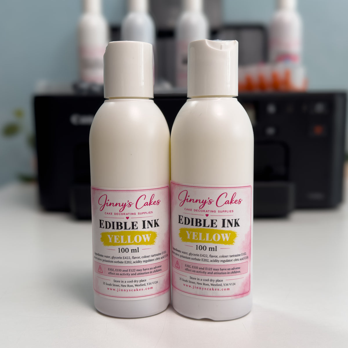 Yellow Edible Printer Ink 100ml | Jinny’s Cakes