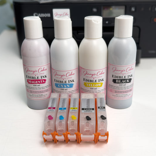 Canon TS705A Edible Printer Bundle with 25 A4 Wafer Paper Sheets (Ireland ONLY)