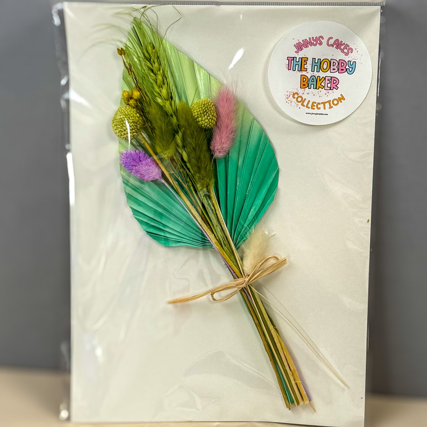 Jinnys Cakes Palm and Dried Flower Set - Green (n)