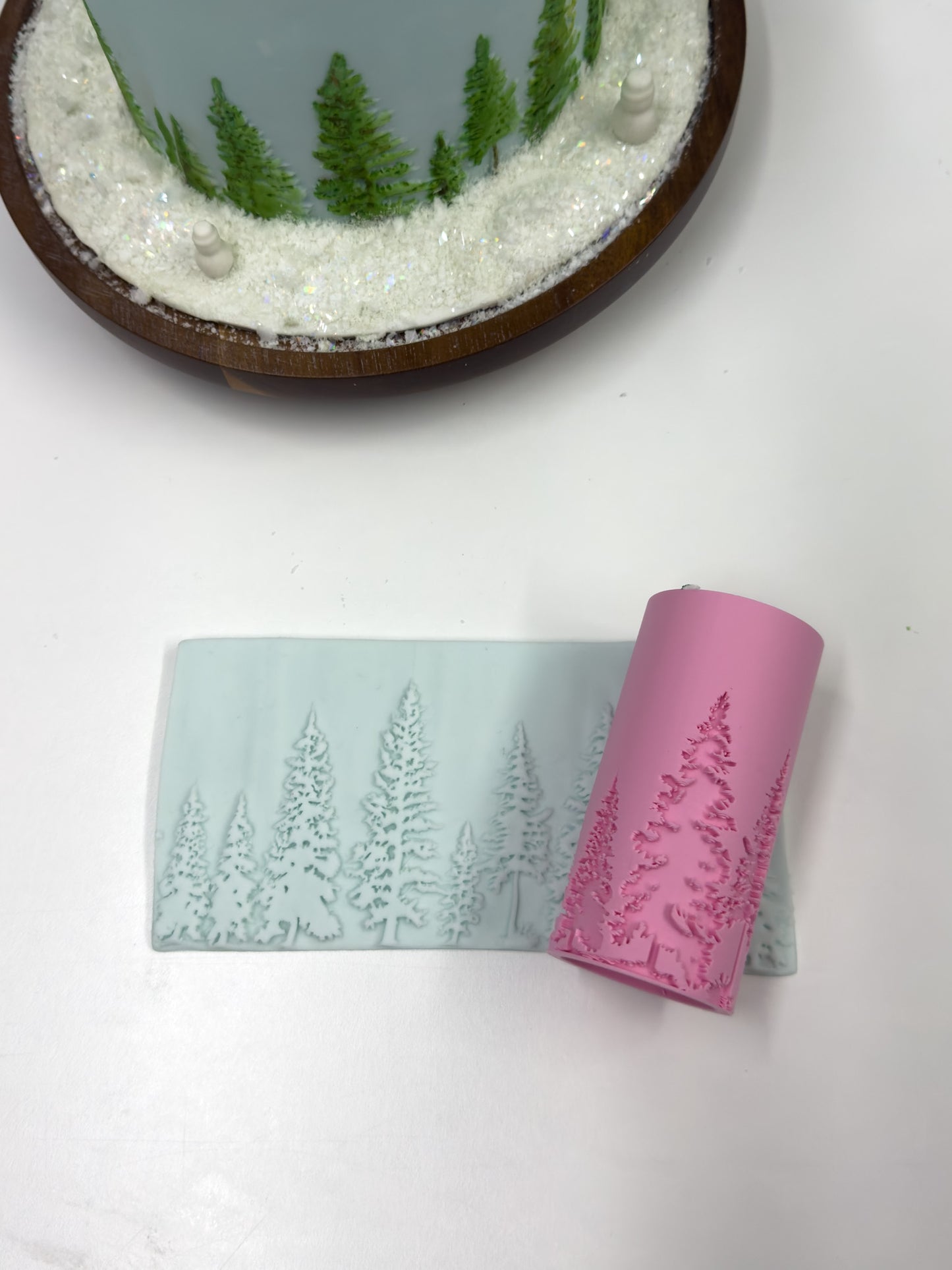 Christmas Tree Textured Mini Roller (4 inch)