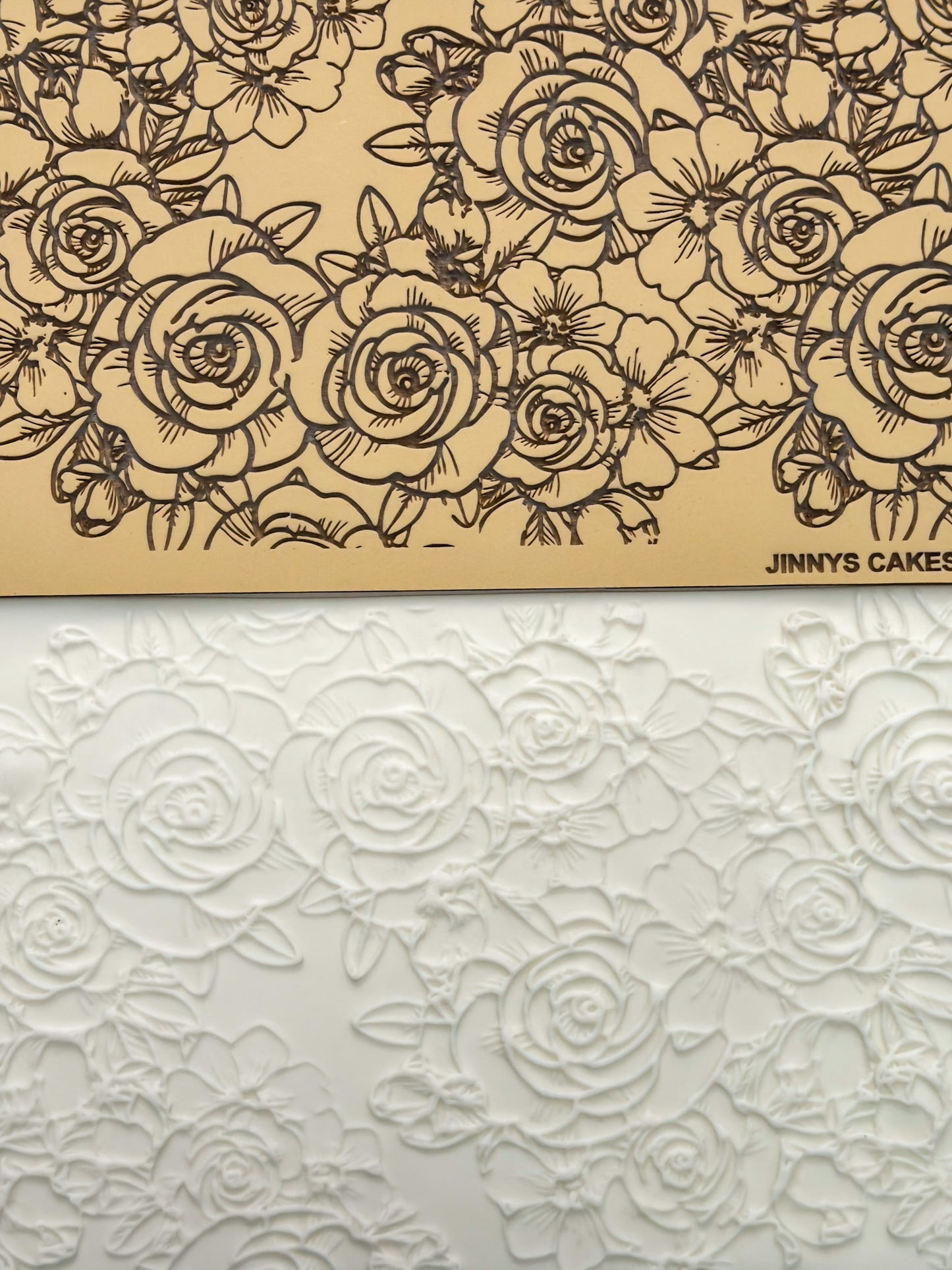 Classic Rose Lace Embossing Mat