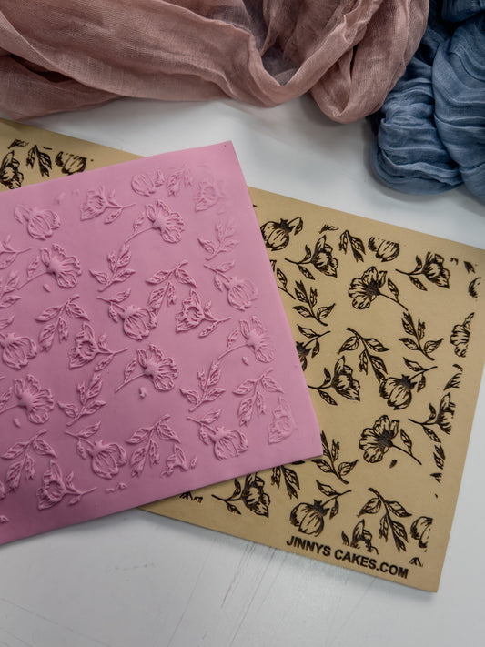 Vintage Bloom Floral Embossing Mat