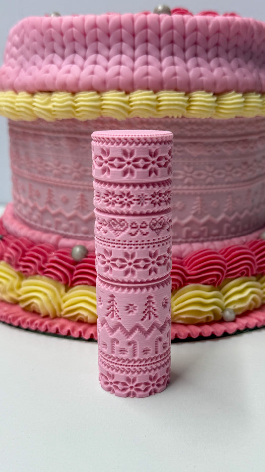 Christmas Jumper Textured Mini Roller (4 inch)