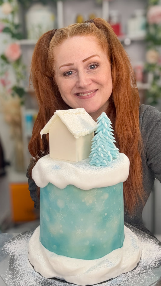 Digital Fondant House Stencil