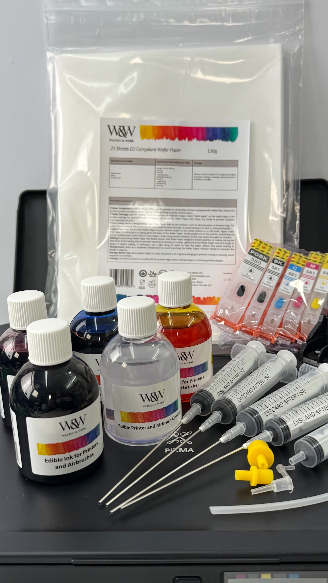 Edible Printer Kit – Canon TS705A Bundle with Wafer Sheets | Watson & Webb