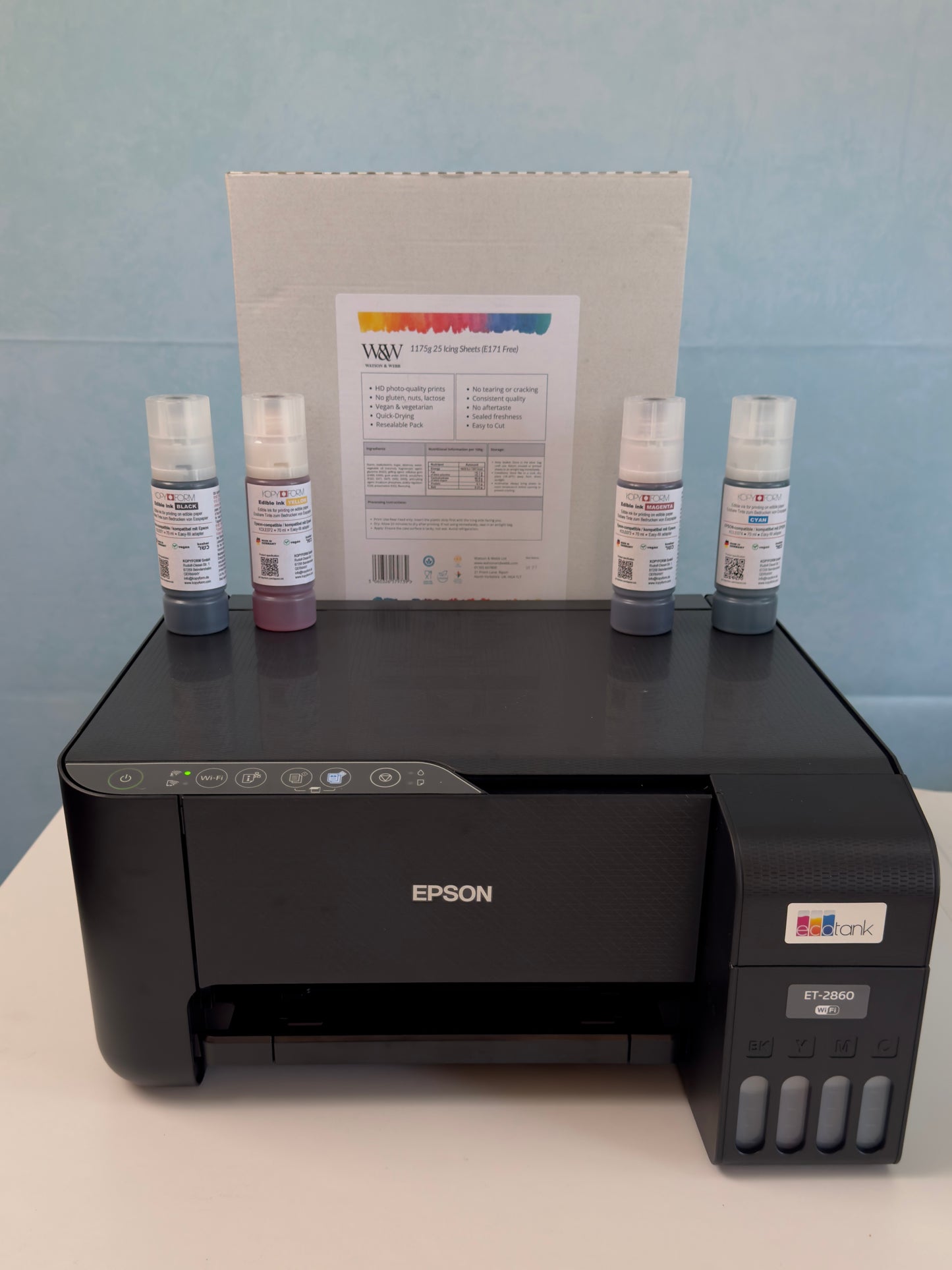 Epson EcoTank ET-2860 Icing Paper Edible Printing Starter Kit