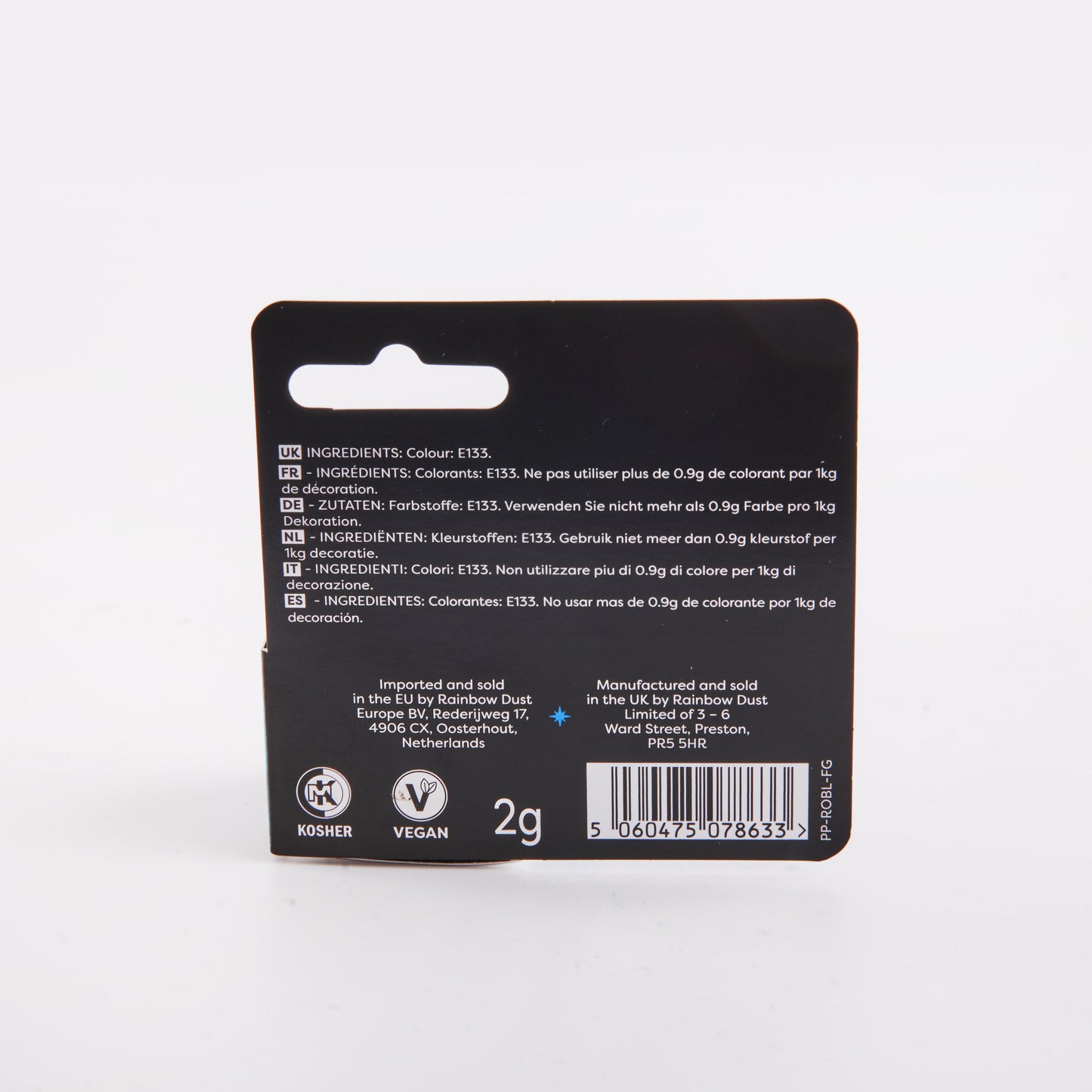 Rainbow Dust Royal Blue Edible Pro Powder Colour 2g