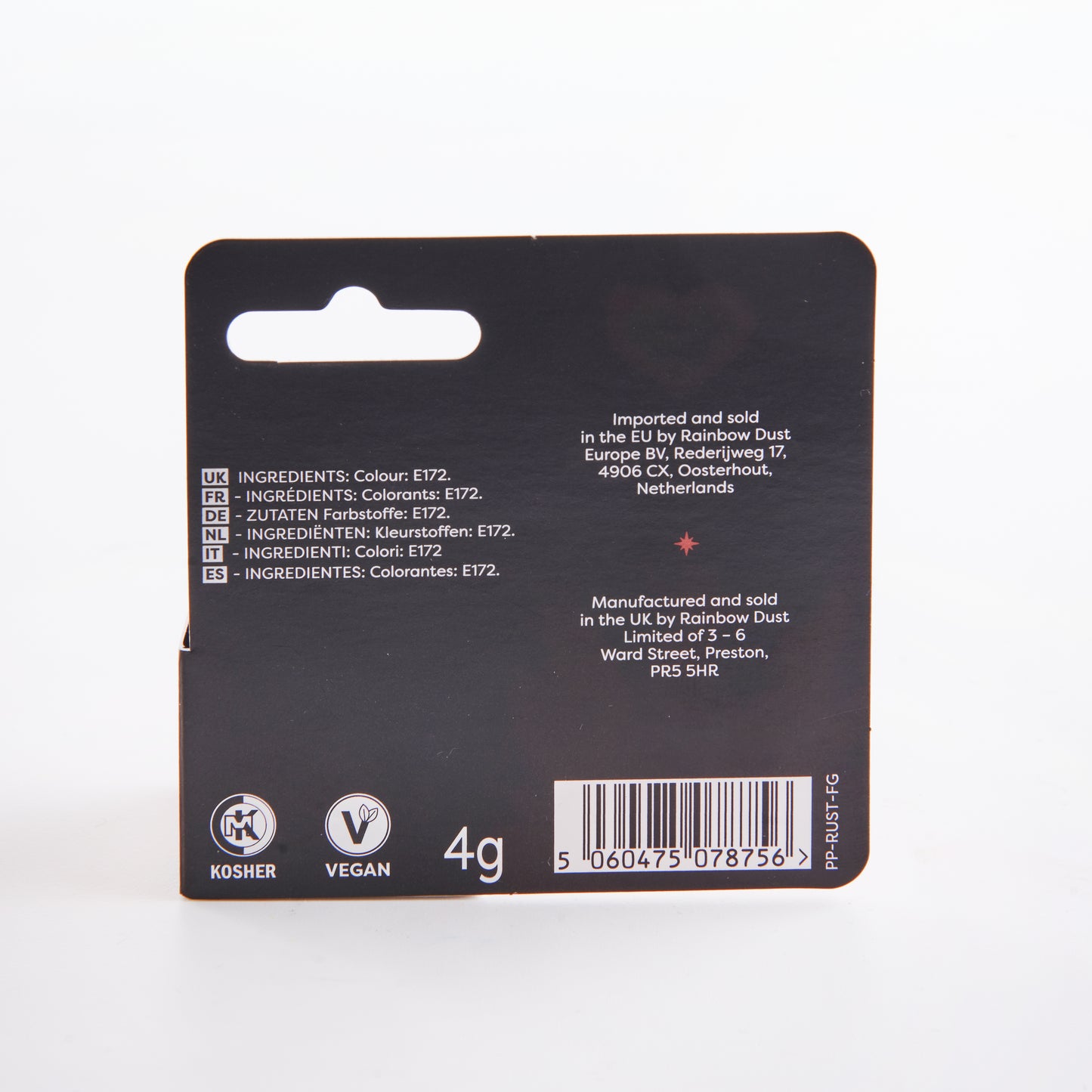 Rainbow Dust Rust Edible Pro Powder Colour 2g
