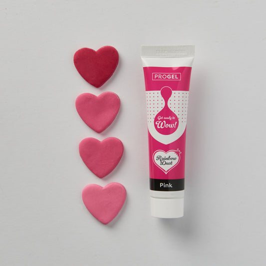 Rainbow Dust ProGel Food Pink Colouring 25g