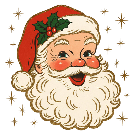 Christmas Santa Cup Cake Toppers  x 15 precut