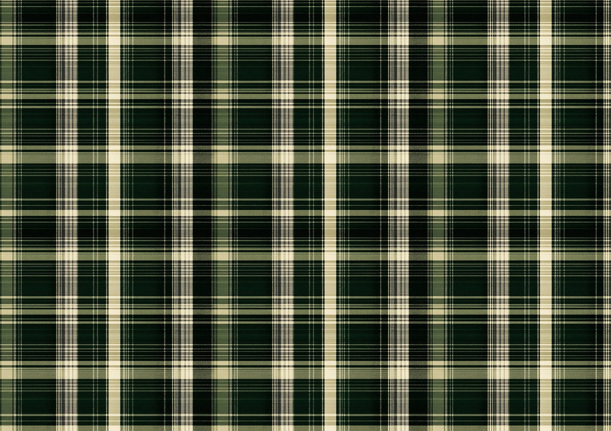 Green Check Tartan Downloadable Cake Wrap