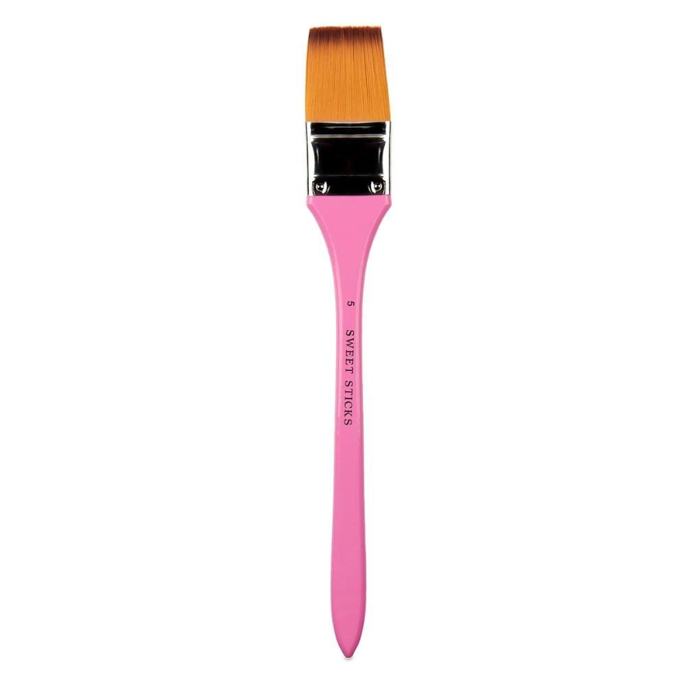 Sweet Sticks Flat Paint Brush - Number 5