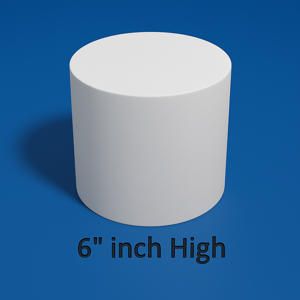 5 inch Round Cake Dummy 6" High