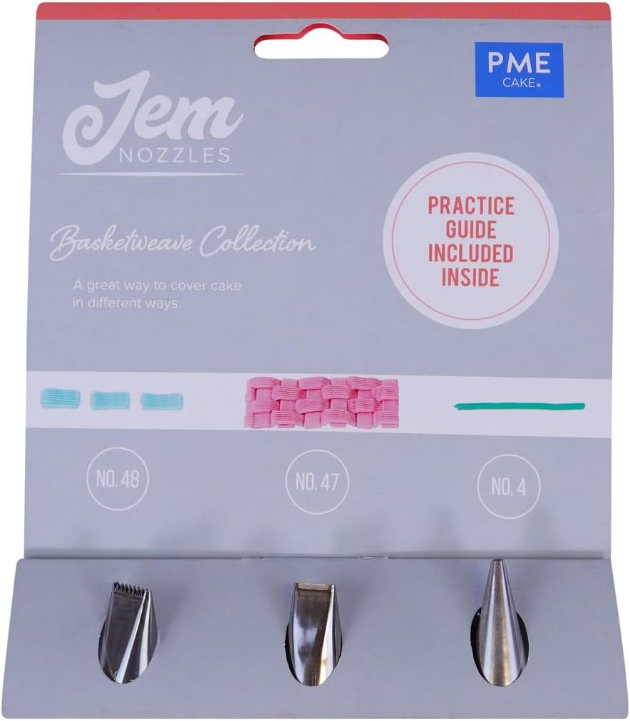 JEM NOZZLES SET – BASKET WEAVE COLLECTION, PACK OF 3