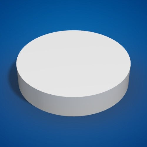 12 inch Round Cake Dummy 2" High