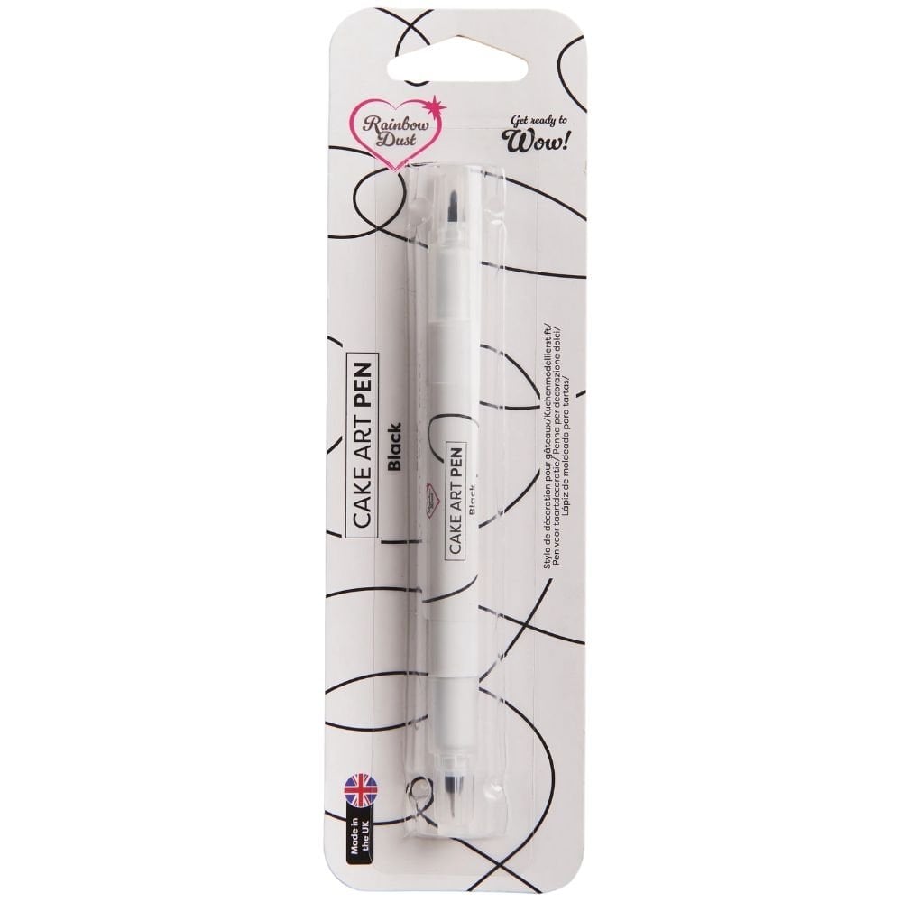 Rainbow Dust Black Double Ended Cake Art Pen 5g
