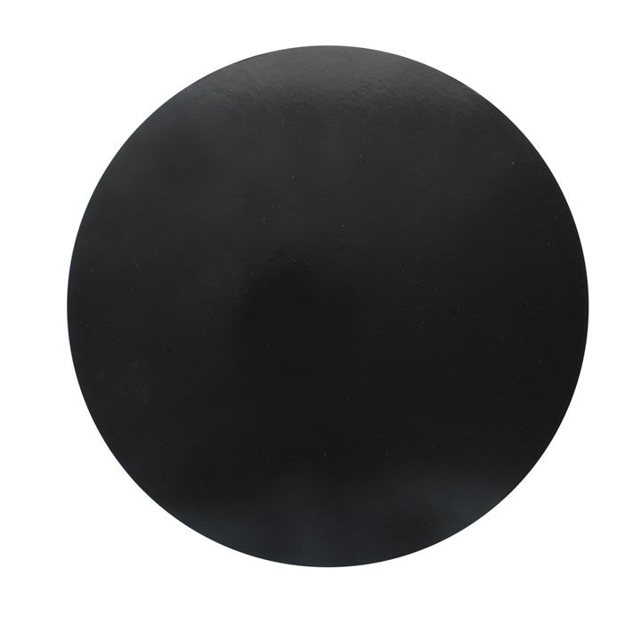 12" Black Gloss Masonite Cake Board 5mm Thick - Circa 304mm