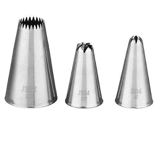 JEM NOZZLES SET – MINI CUPCAKES & STARS COLLECTION, PACK OF 3