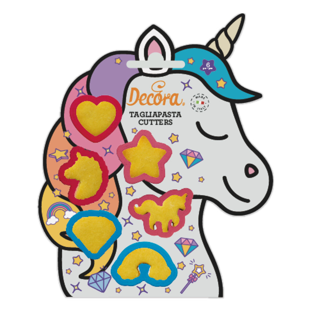 Decora Unicorn Fondant Cutter 6pk