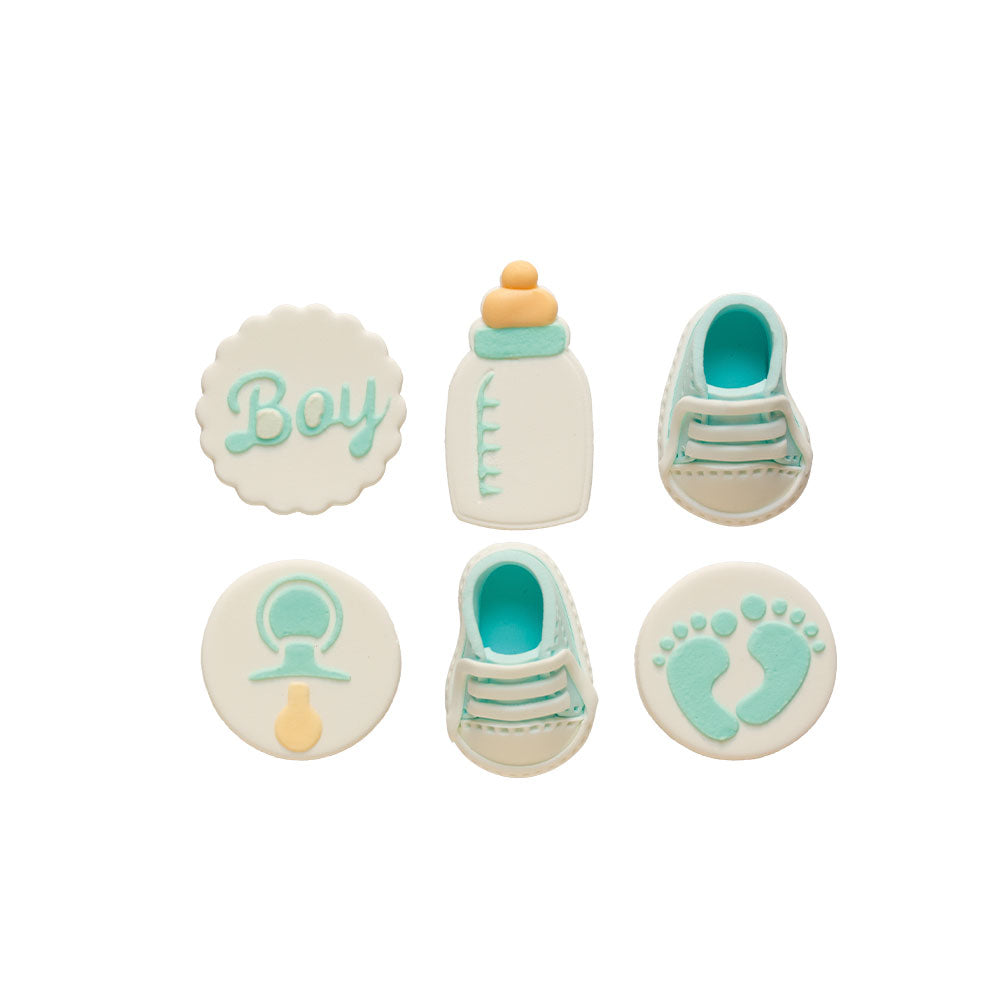 Decora Its a Boy Sugar Decoration 6pk