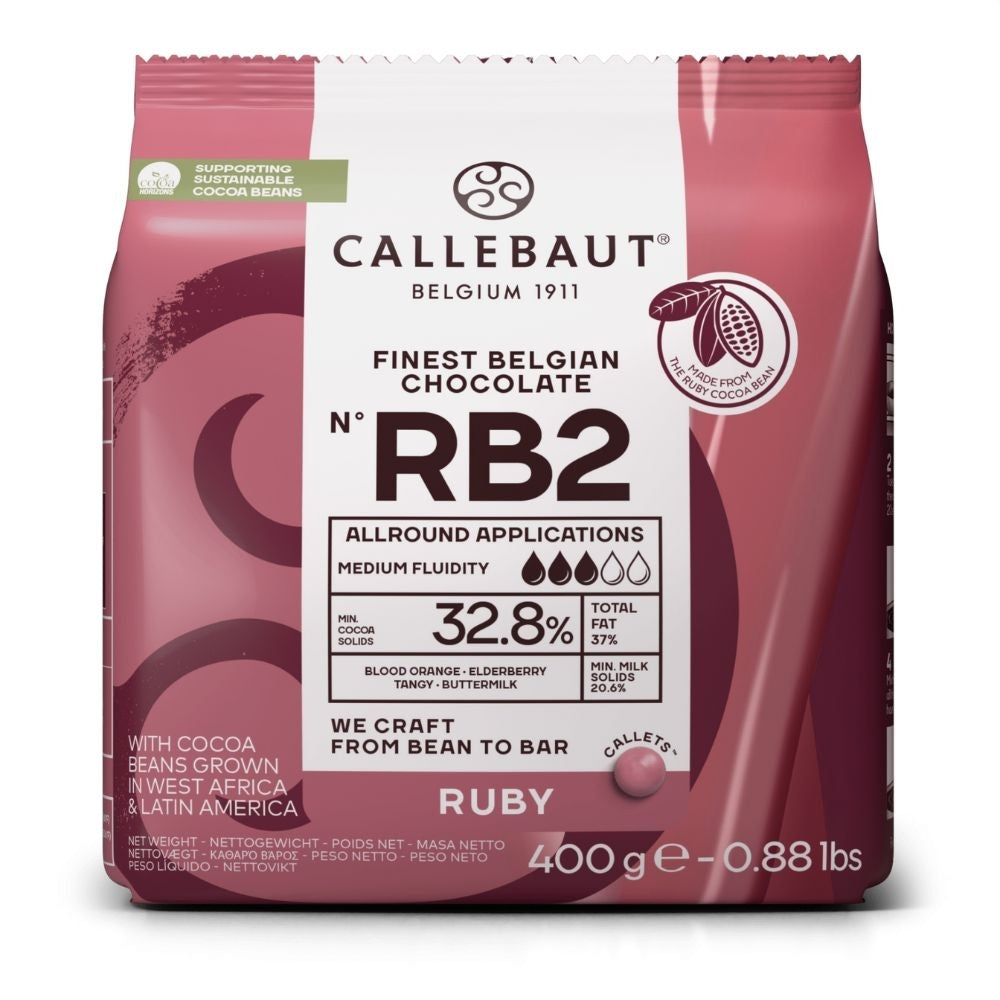 Callebaut Ruby Belgian Chocolate RB2 400g