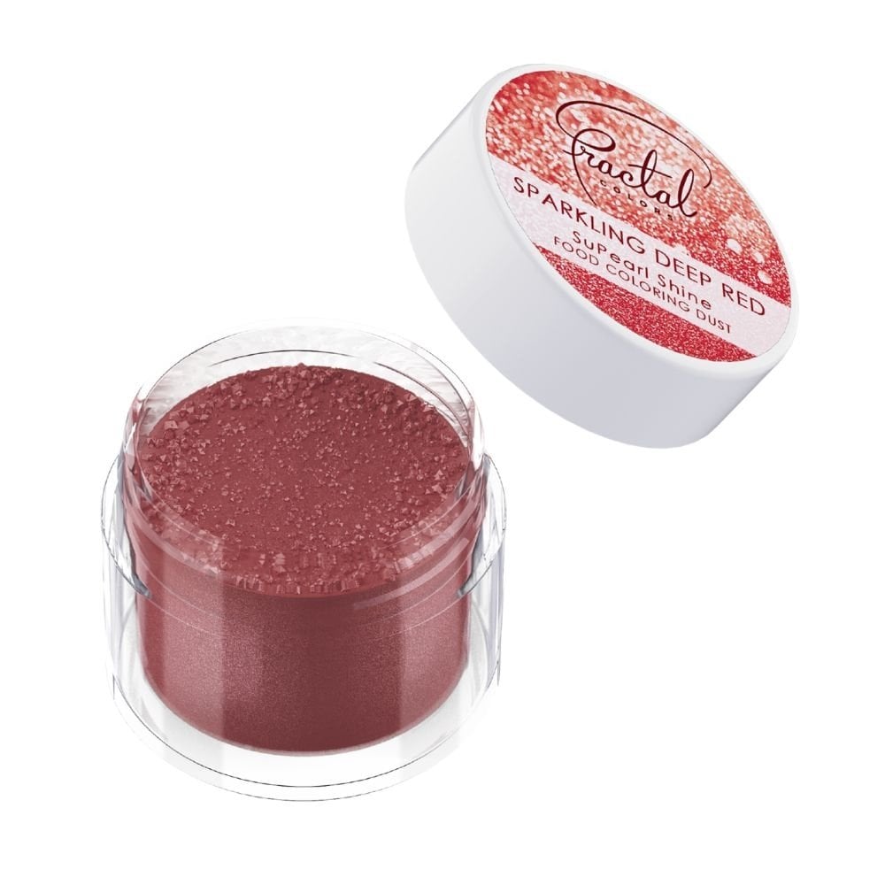 FRACTAL COLORS Sparkling Deep Red SuPearl Shine Lustre Dust 3.5g