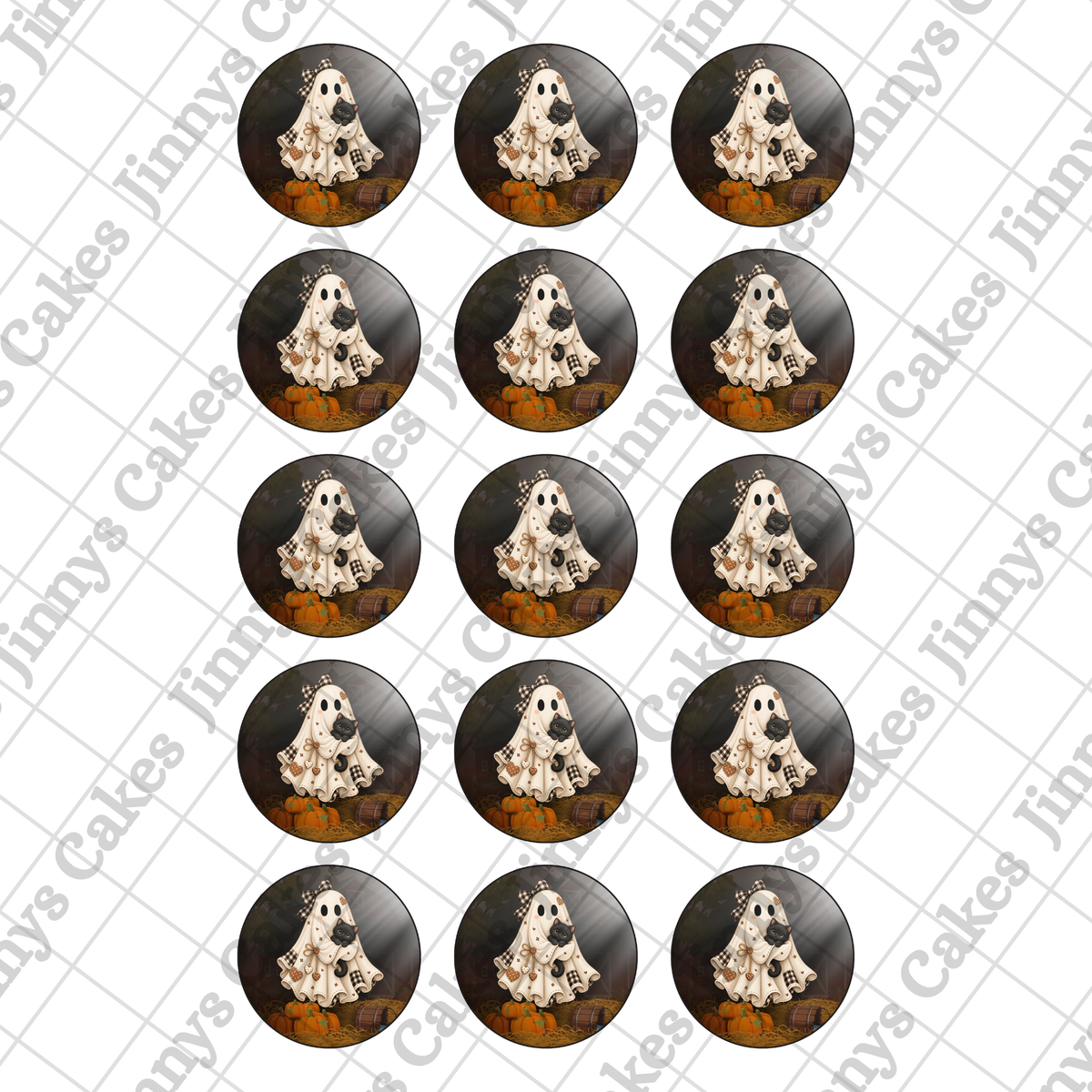 Country Ghost Digital Cupcake Topper (watermark removed on download)