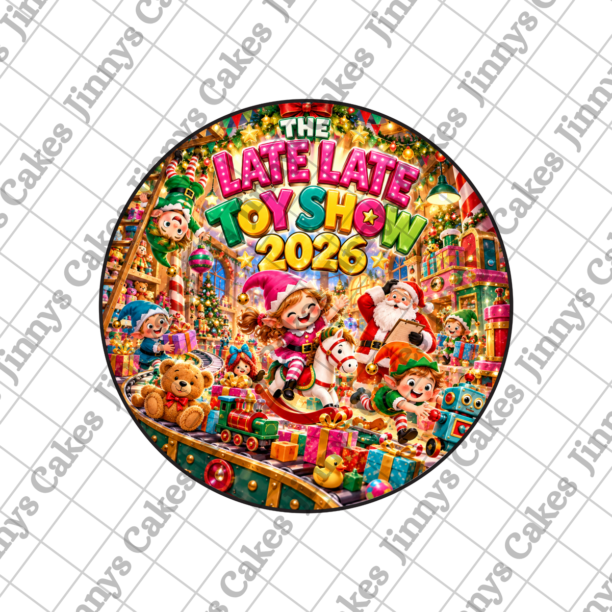 Late Late Toy Shop 20cm Downloadable Cake Topper (watermark removed on download)