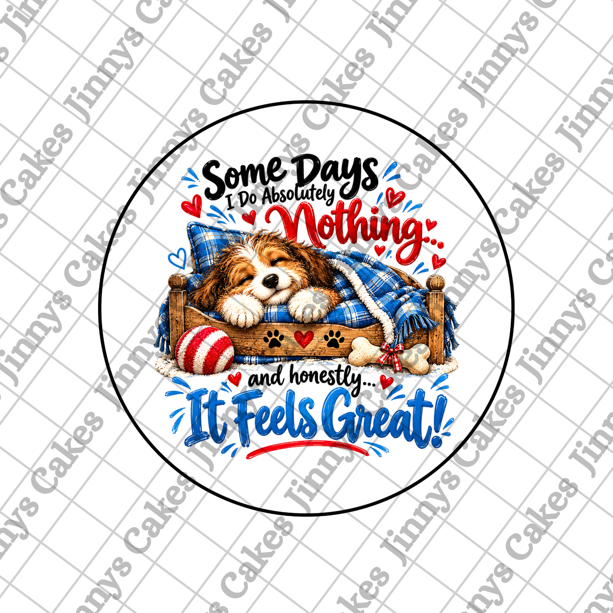 Cute Christmas Dogs Downloadable Cupcake Toppers (watermark removed on download)