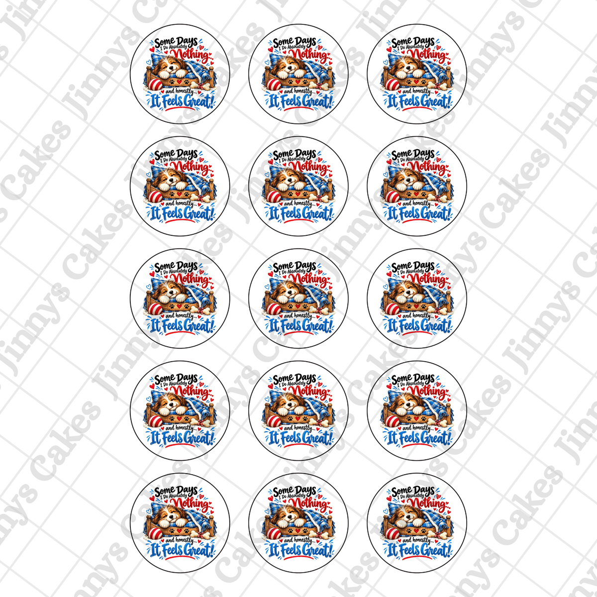 Somedays Doggo Digital Cupcake Topper