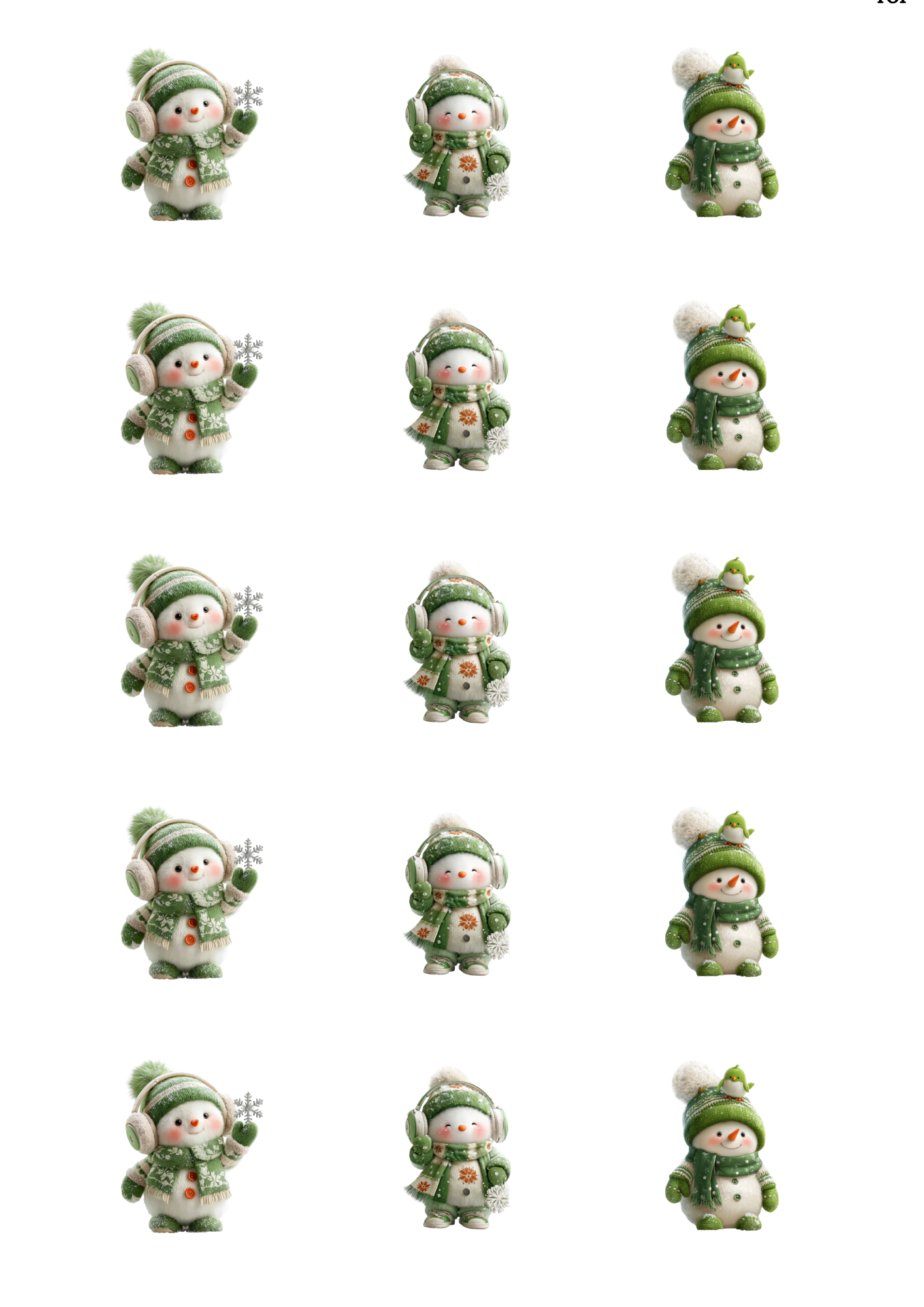 Christmas Cake/Cupcake Icing Sheets
