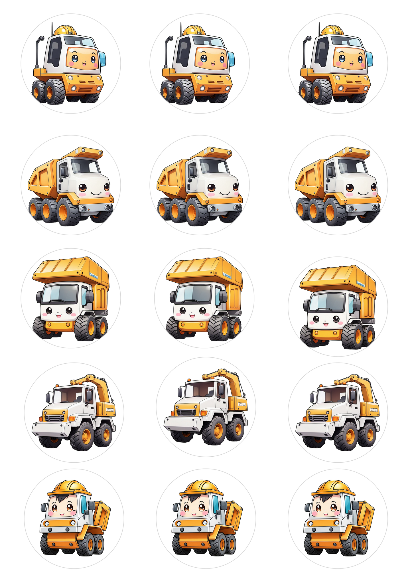 Kids Truck Cake/ Cup Cake Topper  (1)