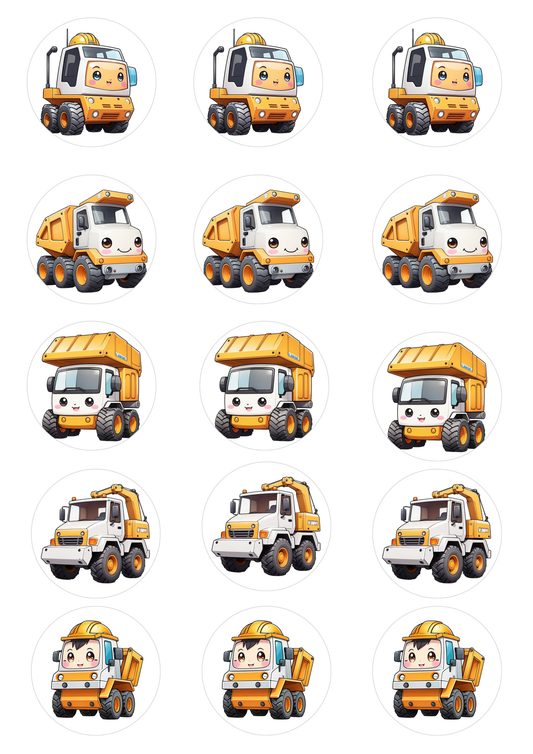 Kids Truck Cake/ Cup Cake Topper  (2)