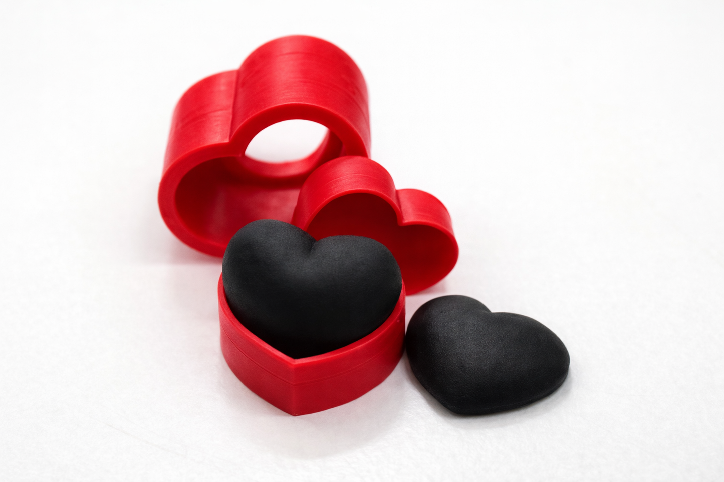 3-in-1 Heart Fondant Mould and Cutter – 25mm