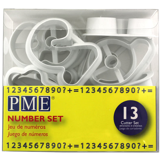 PME Alphabet Cutters - Numbers Set of 13