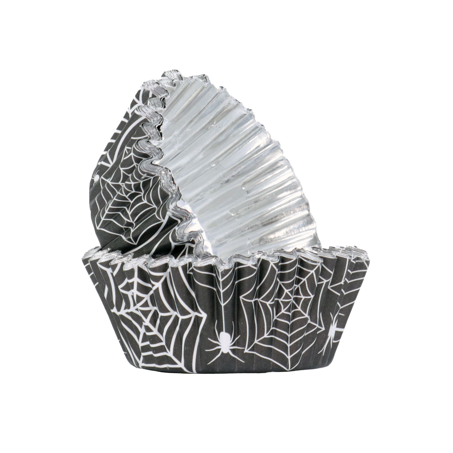 PME HALLOWEEN FOIL-LINED CUPCAKE CASES - SPIDERWEBS (PACK OF 30)