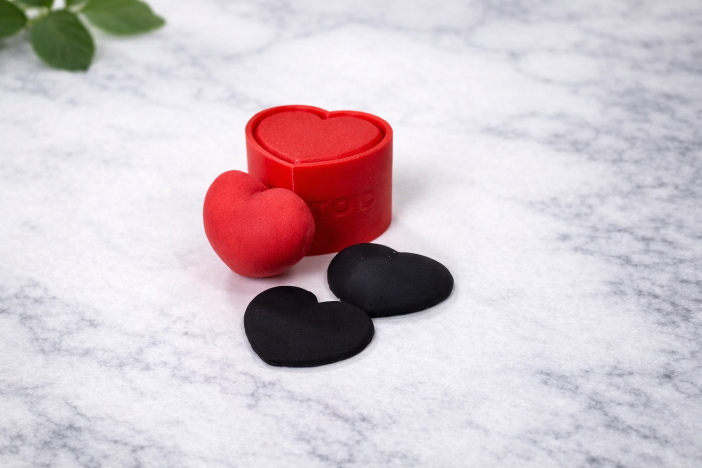3-in-1 Heart Fondant Mould and Cutter – 40mm