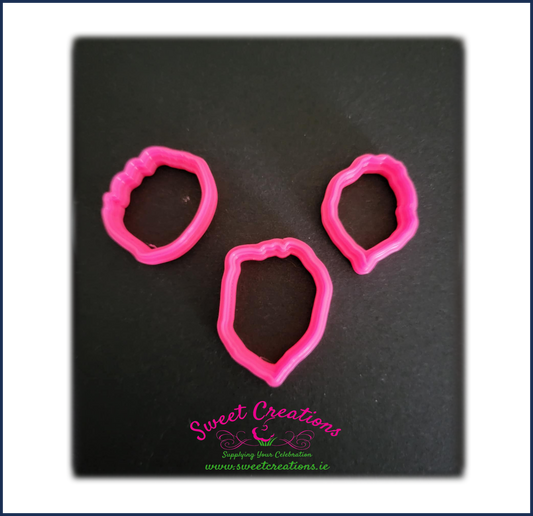 Cherry Blossom Petal Cutters Set of 3 by Miriam Pearson