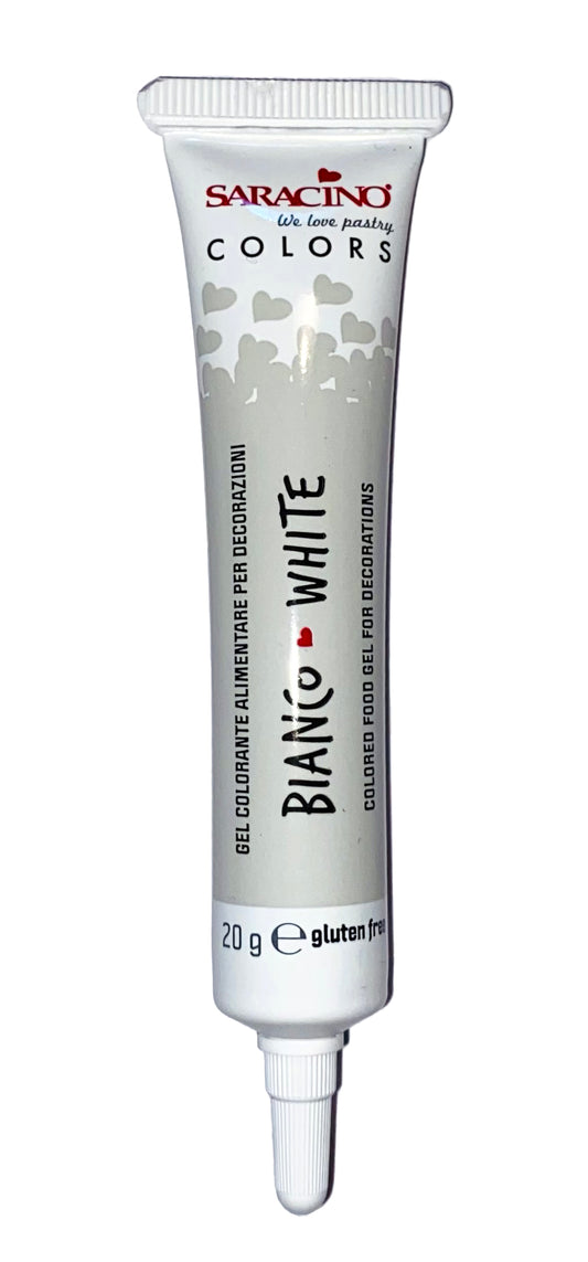 Saracino Food Gel Colours 20g- White