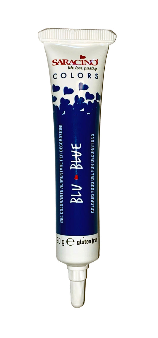 Saracino Food Gel Colours 20g- Dark blue