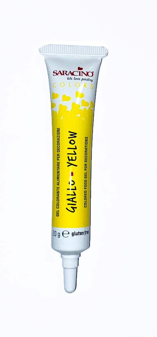 Saracino Food Gel Colours 20g- yellow