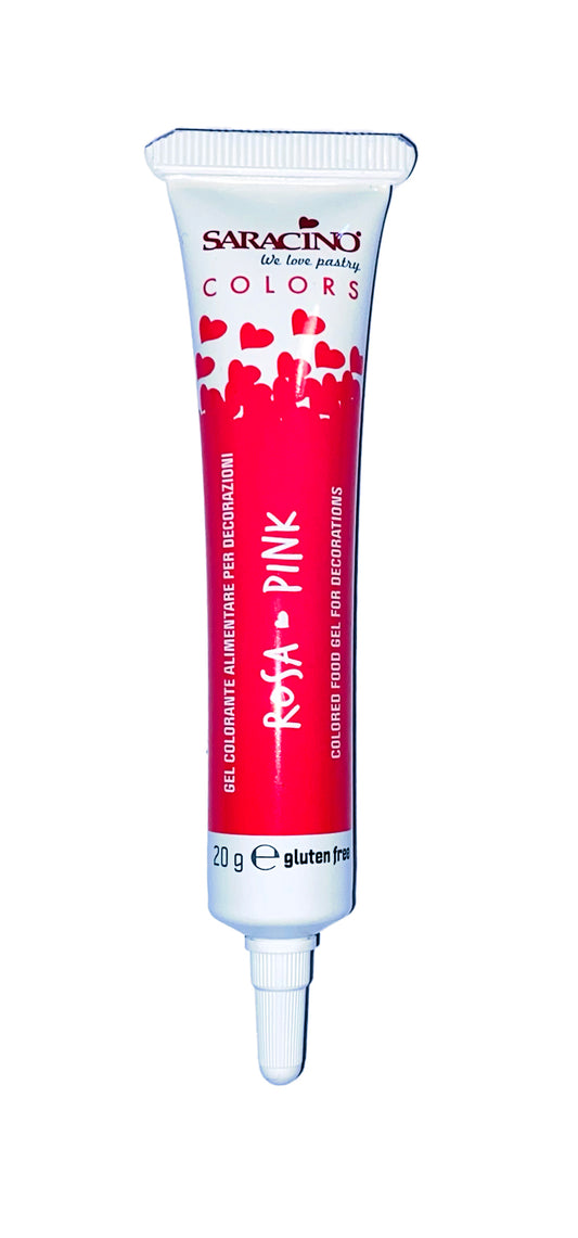Saracino Food Gel Colours 20g- Pink