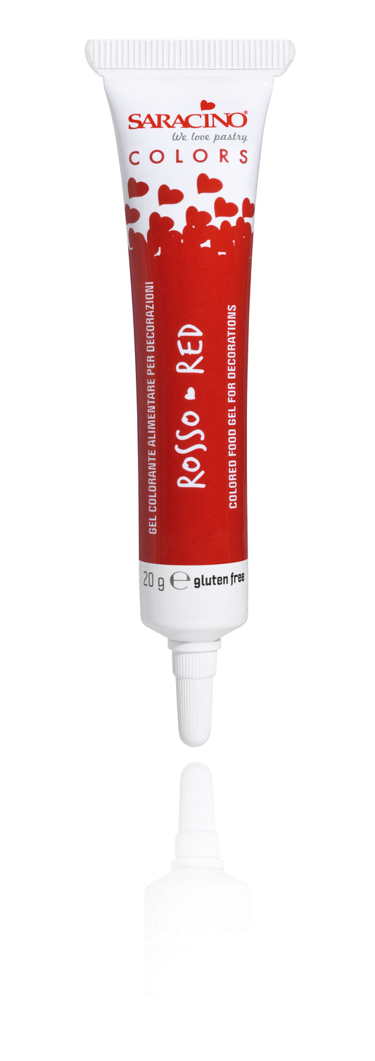 Saracino Food Gel Colours 20g- Red