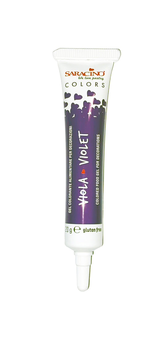 Saracino Food Gel Colours 20g- Purple