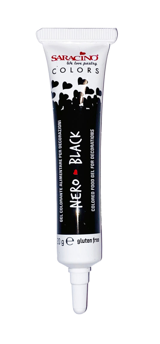 Saracino Food Gel Colours 20g- Black
