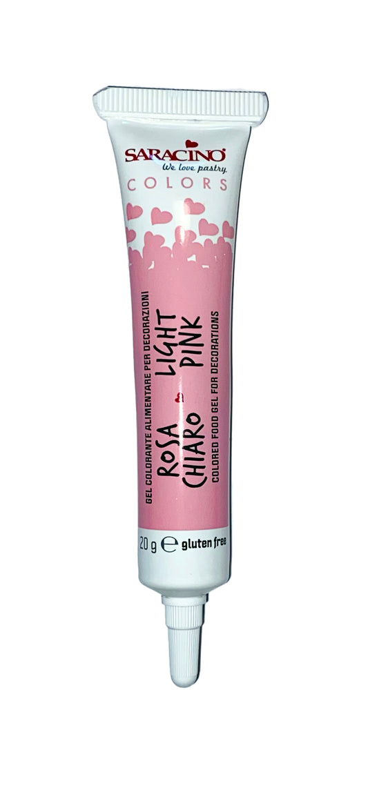 Saracino Food Gel Colours 20g- Light Pink