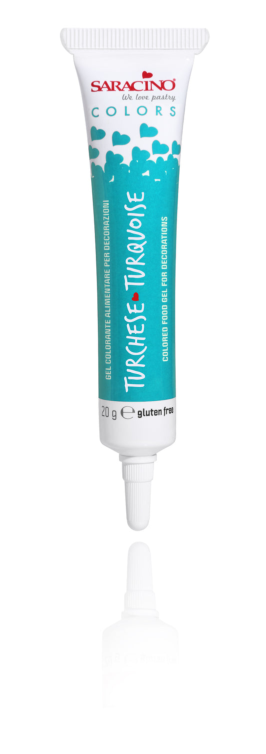 Saracino Food Gel Colours 20g- Turquoise